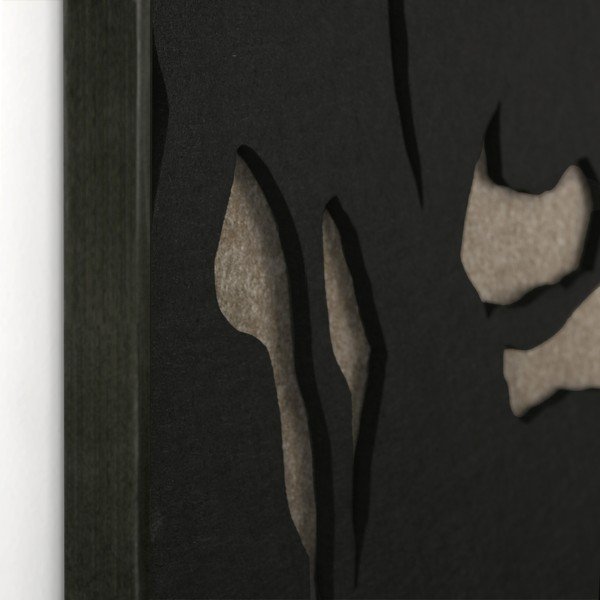 3D paveikslas su rėmeliu/sugeriantis garsą 90x120 cm Silent Shadows 1 – Malerifabrikken-image-3