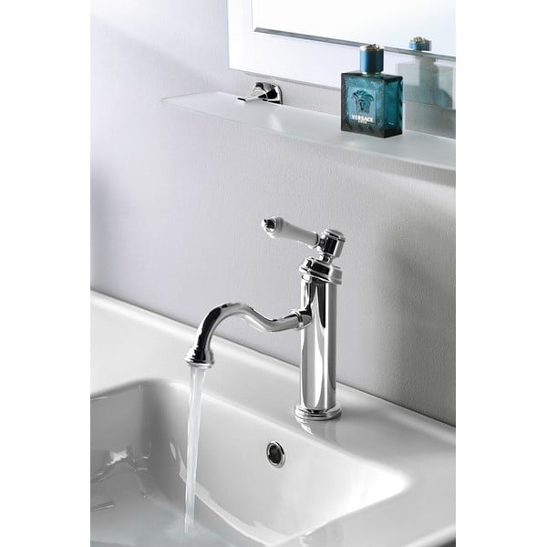 Kriauklei čiaupas blizgios sidabrinės spalvos stovimas Vienna – Sapho-image-2