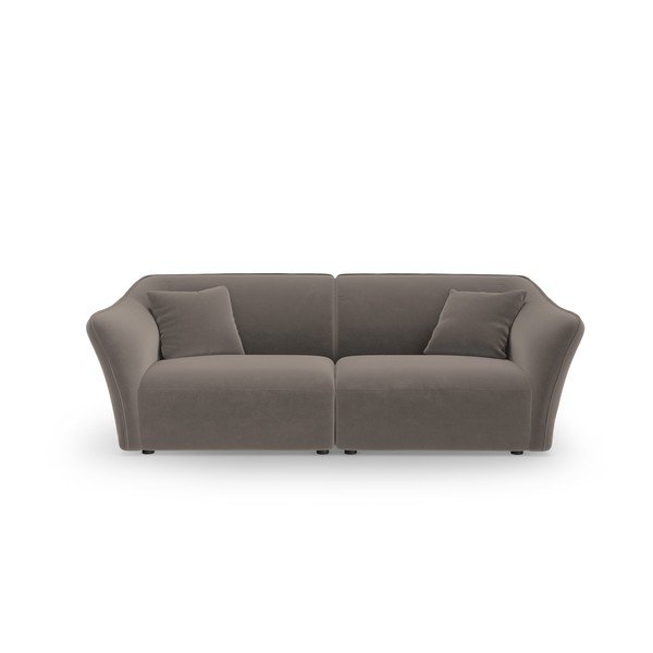 Iš velveto sofa rudos spalvos 206 cm Tokyo – Cosmopolitan Design