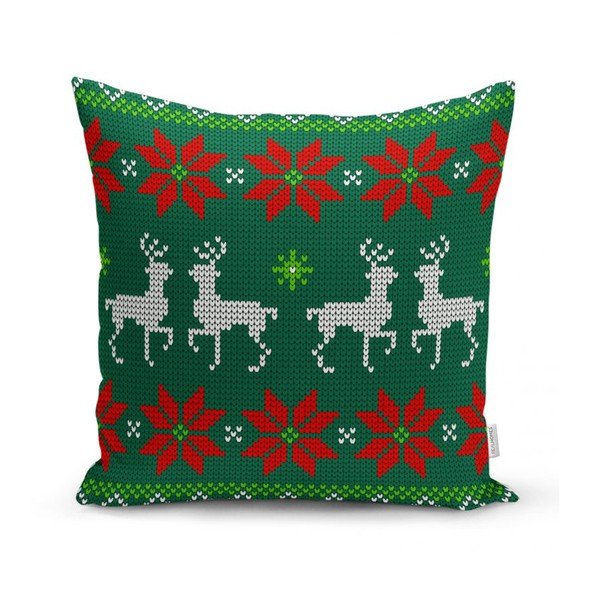 4 kalėdinių pagalvių užvalkalų ir staltiesės rinkinys Minimalist Cushion Covers Merry Christmas-image-2