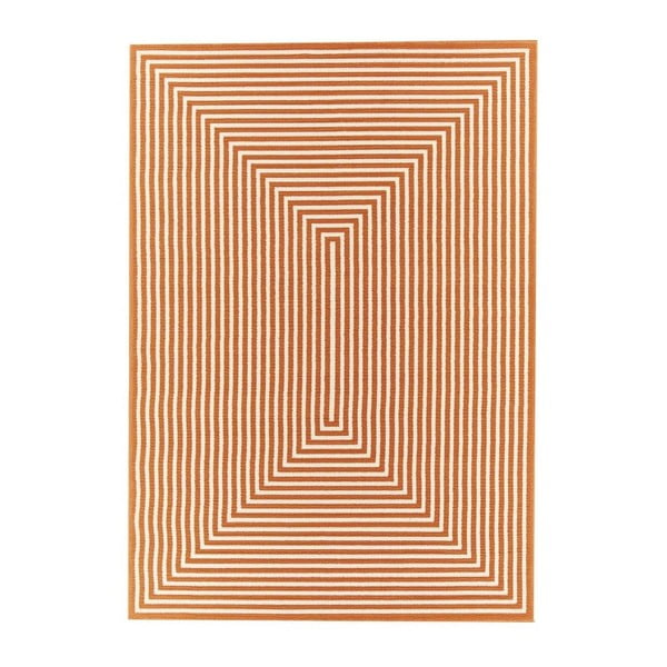 Oranžinis lauko kilimas Floorita Braid, 160 x 230 cm