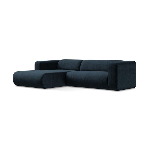Mėlynos spalvos kampinė sofa (su kairiuoju kampu/su gultu) Ekahi – Makamii-image-2