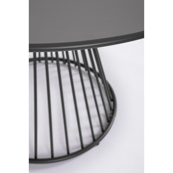 Iš plieno apvalios formos sodo valgomojo stalas ø 120 cm Austin – Bizzotto-image-1