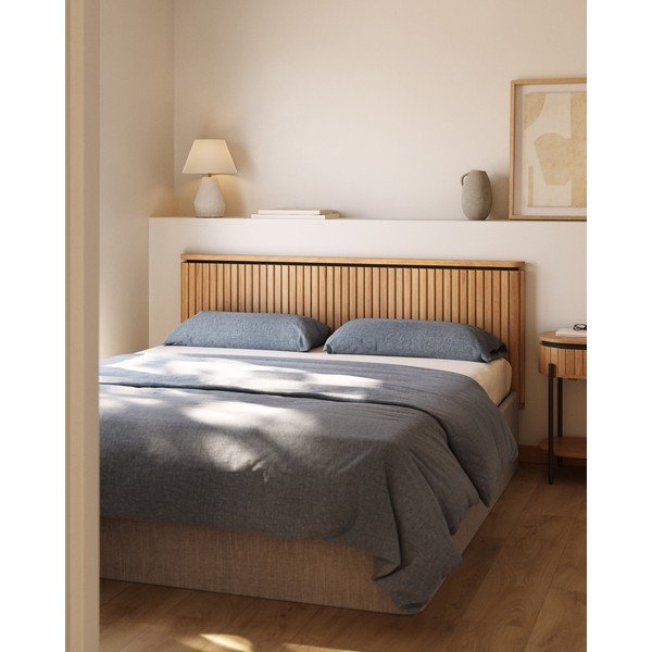 Natūralios spalvos iš mango masyvo galvūgalis 180x95 cm Licia – Kave Home-image-1
