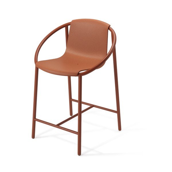 Baro taburetė iš plastiko raudonos plytų spalvos 90 cm Ringo – Umbra-image-2