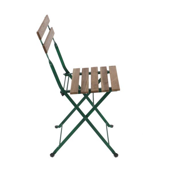 Žalia ir smėlio spalvos metalinė sodo kėdė - Esschert Design-image-2