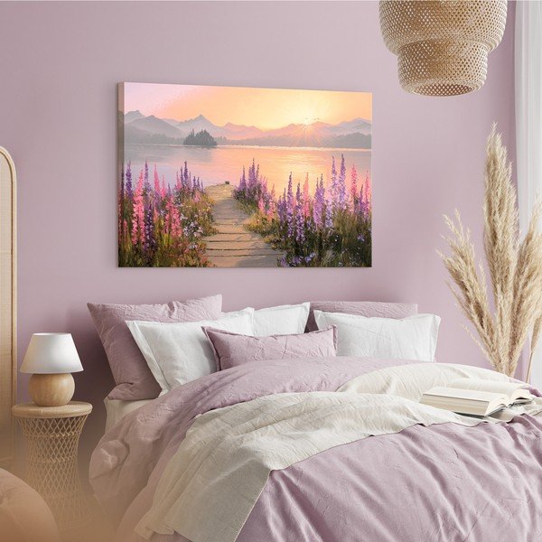 Paveikslas 113x85 cm Lupine Shore – Styler-image-1