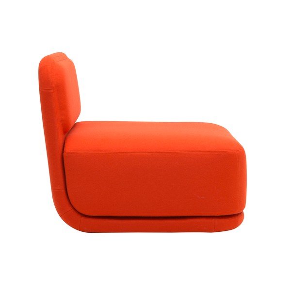 Oranžinė minkšta žema kėdė Softline Standby Low Chair-image-3