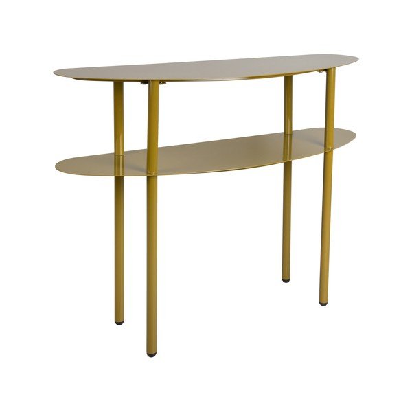 Khaki spalvos iš metalo konsolinis staliukas 28x90 cm Paris – Leitmotiv-image-2