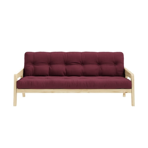 Kintama sofa "Karup" dizainas Grab Natural Clear/Bordeaux