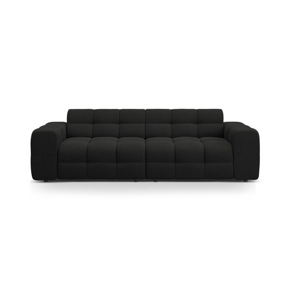 Juodos spalvos sofa 255 cm Kendal – Micadoni 