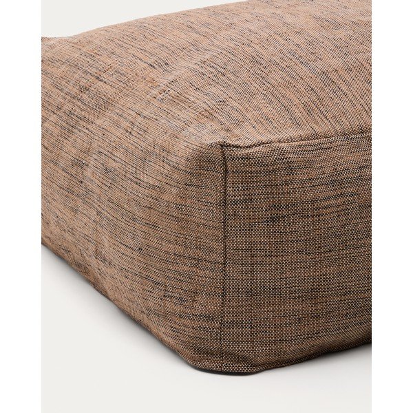 Oranžinės spalvos/natūralios spalvos pufas Vedell – Kave Home-image-2