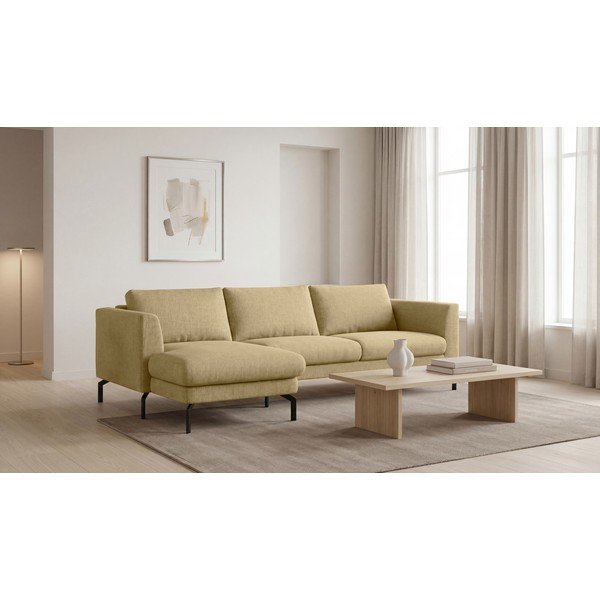 Kampinė sofa garstyčių spalvos (su kairiuoju kampu) Gomero – Scandic-image-1