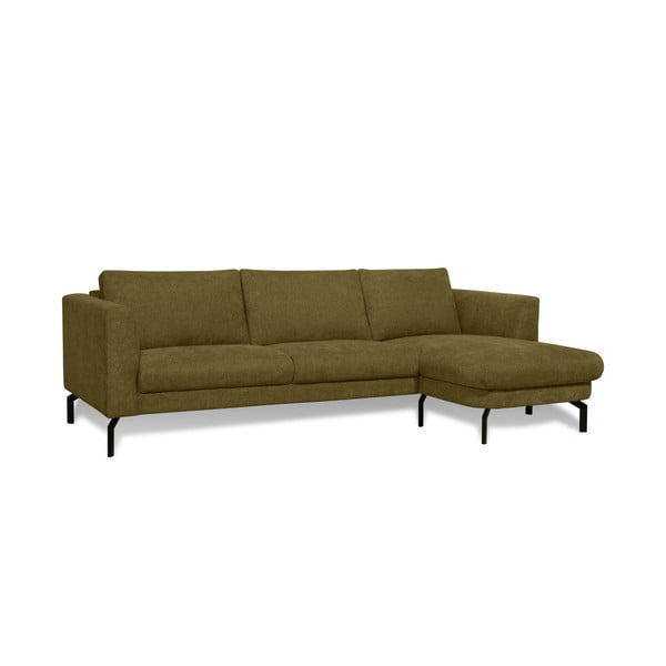 Kampinė sofa garstyčių spalvos (su dešiniuoju kampu) Gomero – Scandic-image-1