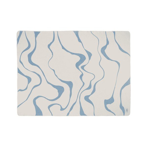 Mėlynos spalvos/kreminės spalvos antklodė ir pledas 150x200 cm Felu – noo.ma-image-3