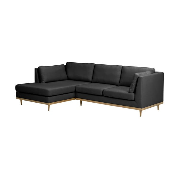 Tamsiai pilka kampinė sofa Max Winzer Larsen, kairysis kampas-image-2