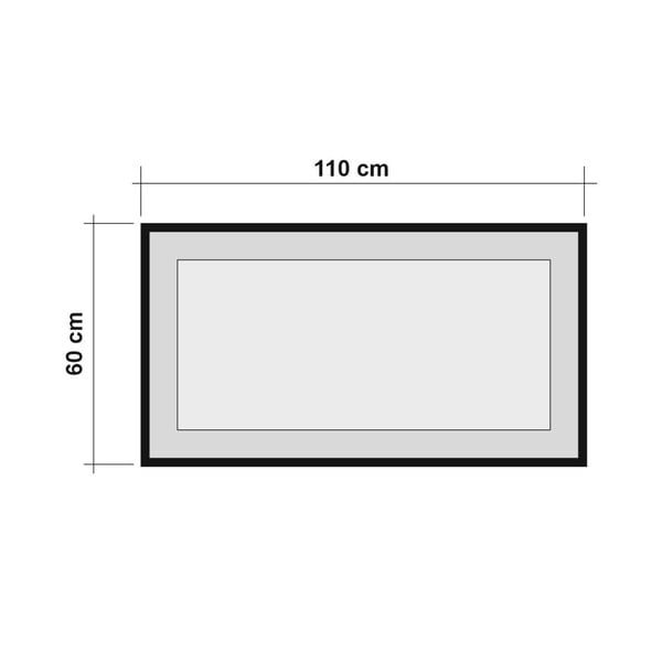Sieninis veidrodis Simply, 110 x 60 cm-image-1