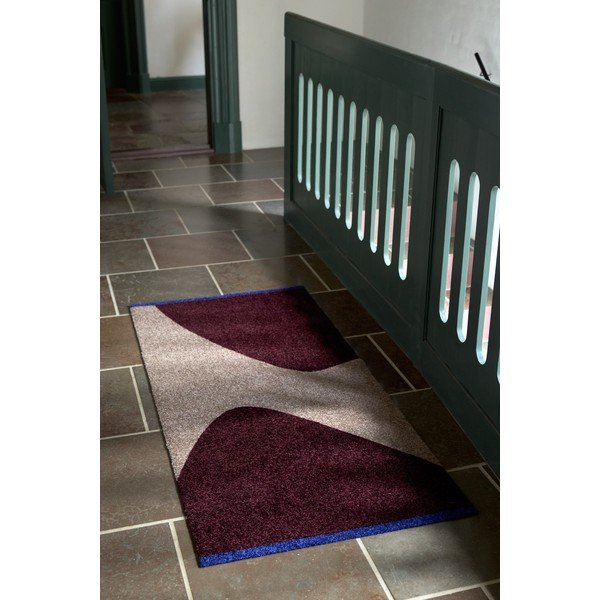 Bordo spalvos/pilkos spalvos kilimas 70x150 cm Rocks – Mette Ditmer Denmark-image-2