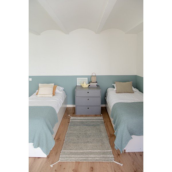 Iš medvilnės kilimas žalios spalvos/mėlynos spalvos 80x140 cm Twin Vintage – Lorena Canals-image-4