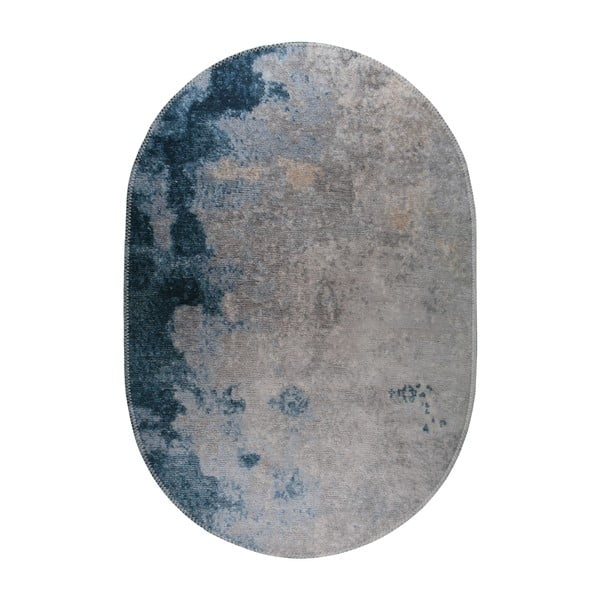 Skalbiamas kilimas mėlynos spalvos/pilkos spalvos 80x120 cm – Vitaus
