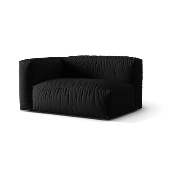Modulinė sofos dalis juodos spalvos (su kairiuoju kampu) Martina – Micadoni Home-image-2
