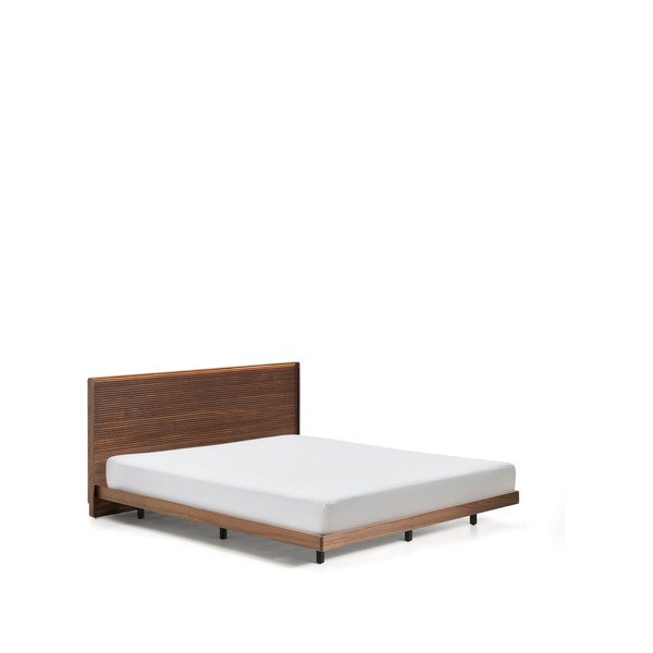 Rudos spalvos iš beržo masyvo dvigulė lova su lovos grotelėmis 180x200 cm Norlen – Kave Home-image-2
