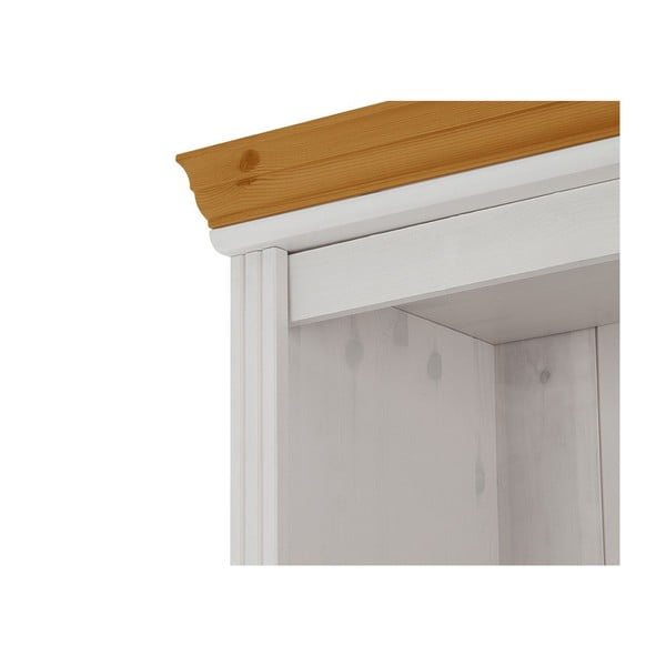 Iš pušies masyvo vitrina baltos spalvos 74x223 cm Anita – Støraa-image-1