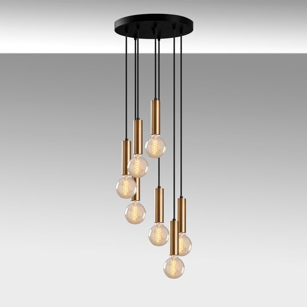 Kabantis šviestuvas juodos spalvos/auksinės spalvos ø 40 cm Tempo – Opviq lights-image-4