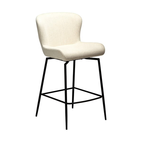 Kreminės spalvos iš audinio baro taburetė (sėdynės aukštis 67,5 cm) Glam – DAN-FORM Denmark