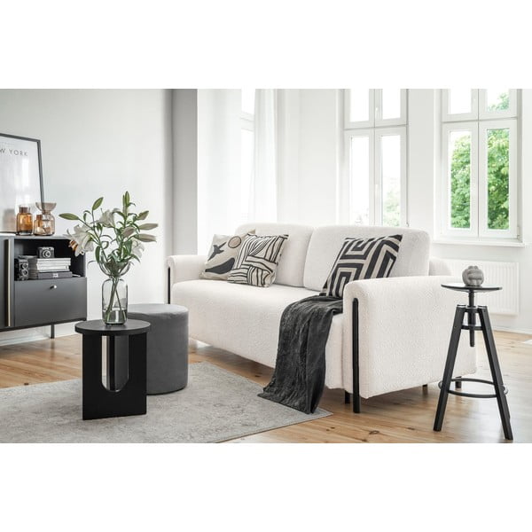 Kreminės spalvos iš boucle sulankstoma/su sandėliavimo vieta sofa 244 cm Arcadova – ELTAP-image-3