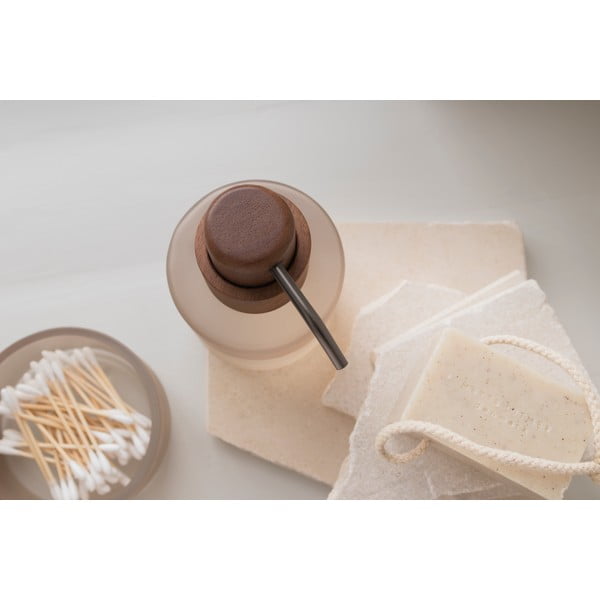 Iš stiklo muilo dozatorius smėlio spalvos 310 ml Modest – Mette Ditmer Denmark-image-1