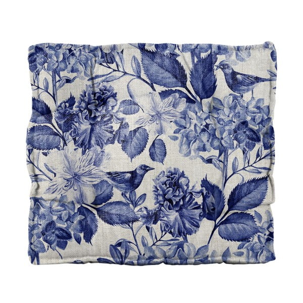 Sėdynės pagalvėlė Really Nice Things Blue Flowers, 37 x 37 cm