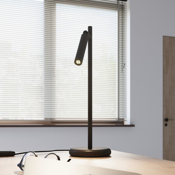 Stalinis šviestuvas juodos spalvos (aukštis 43 cm) Fideus – Sollux-image-1