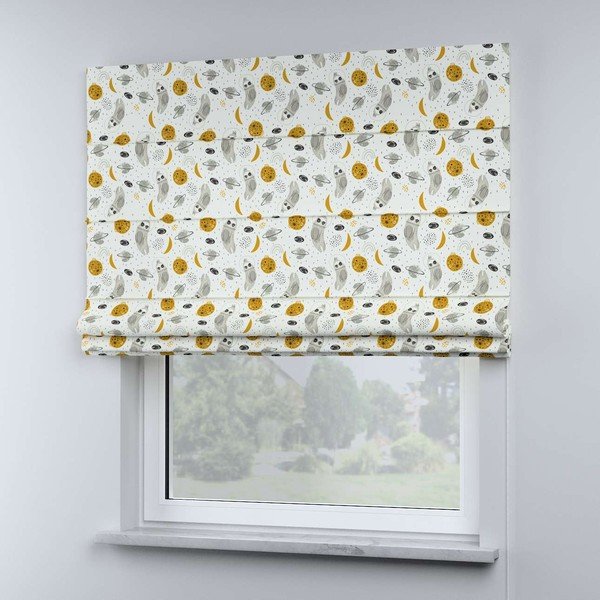 Geltonai baltas vaikiškas roletas 170x130 cm Magic - Yellow Tipi-image-4