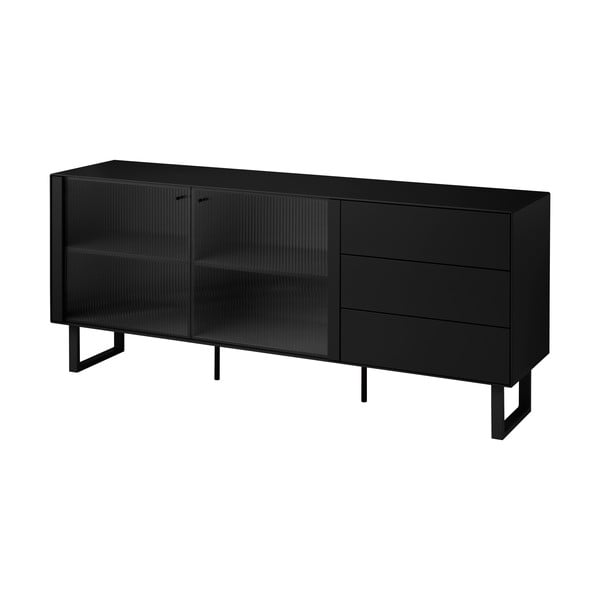 Šoninė spintelė juodos spalvos 180x79 cm Edge by Hammel – Hammel Furniture-image-2