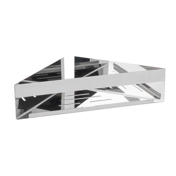 Klijuojama iš nerūdijančio plieno Kampinė vonios lentyna blizgios sidabrinės spalvos Genova – Wenko-image-1