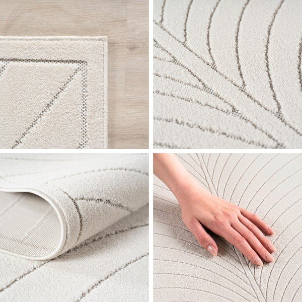 Kreminės spalvos apvalios formos lauko ir vidaus kilimas ø 160 cm Nova 1204 – Ayyildiz Carpets-image-2