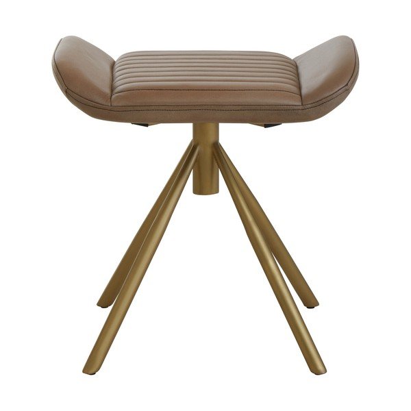 Pilkos spalvos taburetė iš odos Buffalo – Premier Housewares-image-2