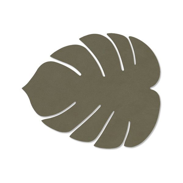 Iš eko odos padėkliukas 22x26 cm Monstera Leaf Nupo – LIND DNA