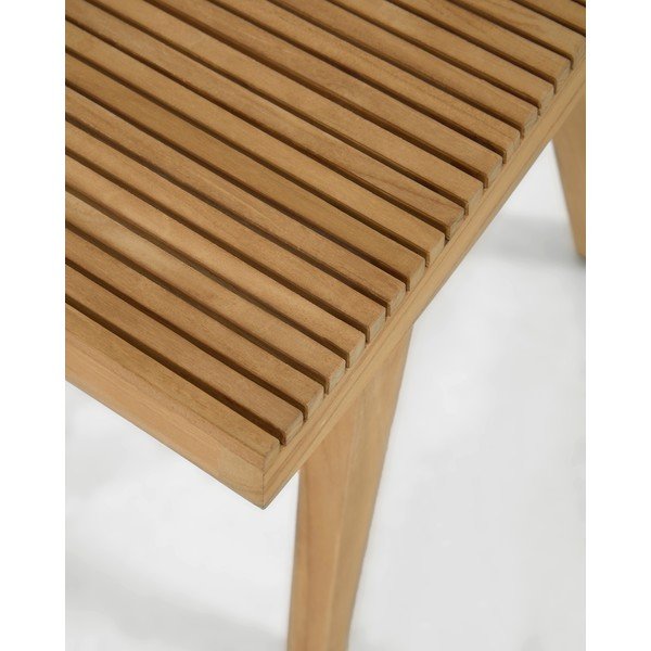 Natūralios spalvos iš tikmedžio masyvo taburetė Vicentina – Kave Home-image-4