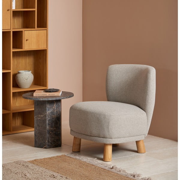 Iš marmuro apvalios formos šoninis stalas ø 50 cm Naxos – Actona-image-1