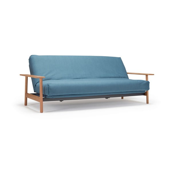 Mėlyna sofa-lova su nuimamu užvalkalu "Innovation Balder Elegance Petrol", 97 x 230 cm