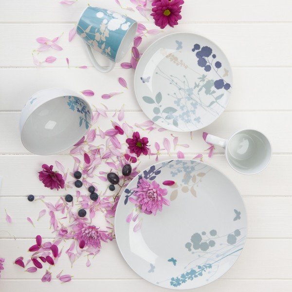 4 porcelianinių puodelių rinkinys "Meadow", 330 ml-image-1