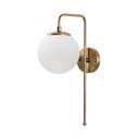 Baltos spalvos/žalvario spalvos sieninė lempa Viran – Opviq lights