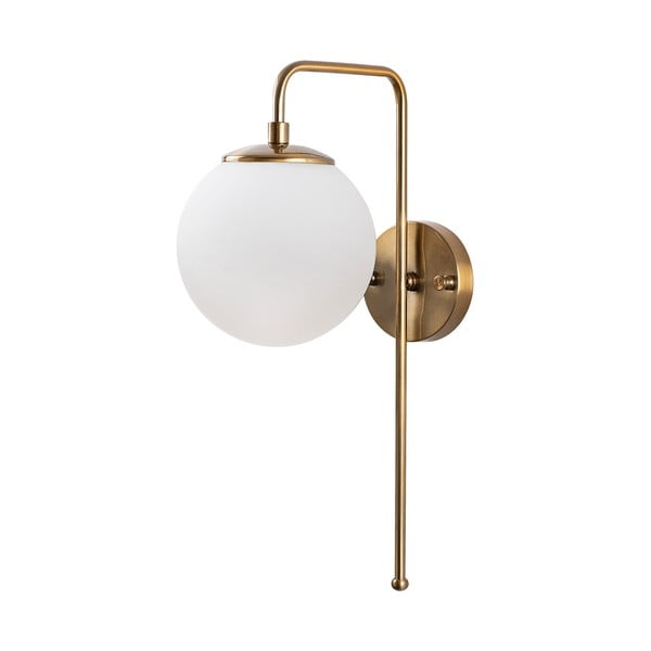 Baltos spalvos/žalvario spalvos sieninė lempa Viran – Opviq lights
