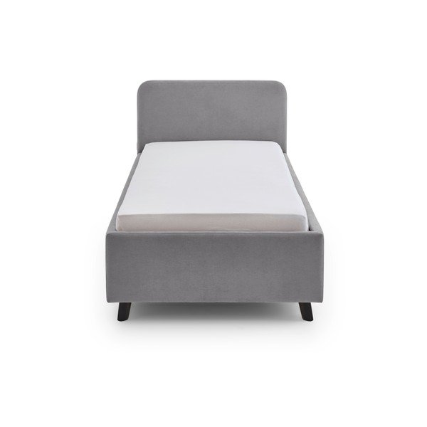 Pilkos spalvos vaikiška lova su sandėliavimo vieta su lovos grotelėmis 90x200 cm Cosy – Meise Möbel