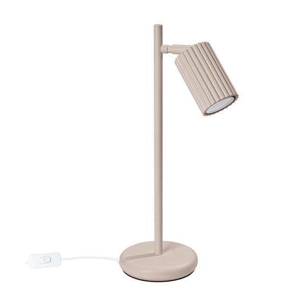 Taupe spalvos iš metalo stalinis šviestuvas (aukštis 43 cm) Gleam – Sollux