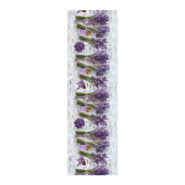 Kilimas su levandomis Floorita Lavender, 58 x 280 cm