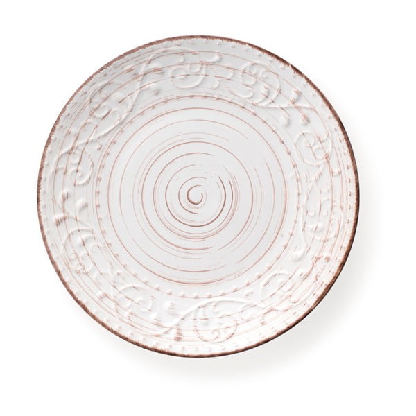 Baltos akmens masės pietų lėkštė "Brandani Serendipity", ⌀ 27,5 cm