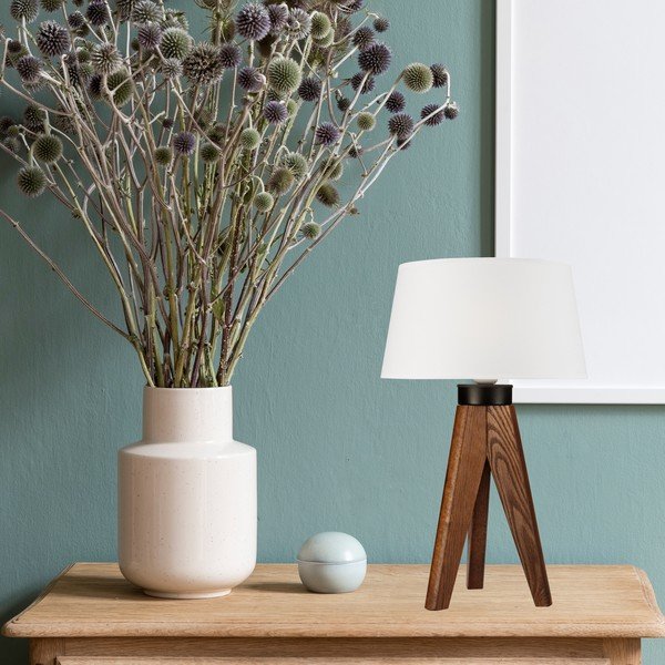 Baltas/natūralus stalinis šviestuvas - LAMKUR-image-1